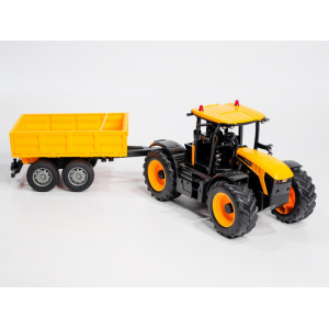 1:24 Фермерский трактор JSB с прицепом Double Eagle E682-003