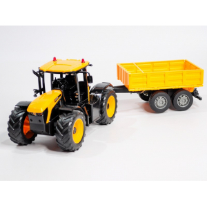 1:24 Фермерский трактор JSB с прицепом Double Eagle E682-003