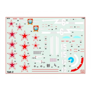 1:48 Сборная модель ZVEZDA Советский истребитель Як-3, подарочный набор