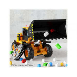 Конструктор моноблочный - фронтальный погрузчик RCM 33002 (653 детали), 2.4Ghz