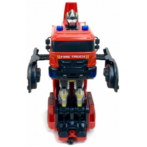 1:16 Робот-трансформер пожарная машина, брызгает водой