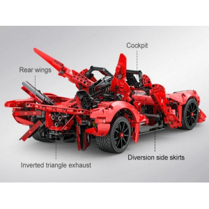 Конструктор модульный - спортивный автомобиль APE Supercar Double Eagle C63005W (1823 детали), (рекомендуется докупить набор электроники)