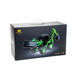 1:14 Трактор экскаватор-погрузчик Huina 1579, 9 каналов