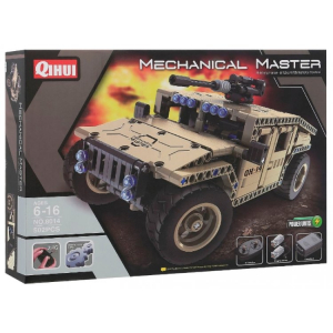 Конструктор модульный - боевой джип QiHui QH8014 (502 детали), 2.4Ghz