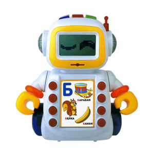Обучающий робот Шунтик со светом и звуком (60 карточек)