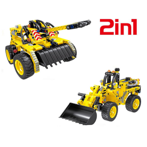 Конструктор - 2 в 1 бульдозер/танк QiHui QH6803 (261 деталь)
