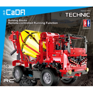 Конструктор на шасси - 2 в 1 бетономешалка/автоподъемник Double Eagle C51014W (814 деталей), 2.4Ghz