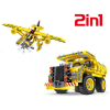 Конструктор - 2 в 1 самосвал/самолет QiHui QH6802 (361 деталь)