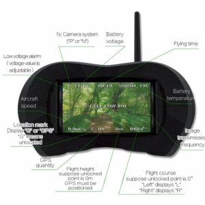 Видеошлем FPV 4.3" Eachine VR-007 480x272, 40CH