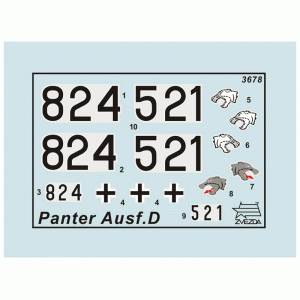 1:35 Сборная модель ZVEZDA Немецкий средний танк Т-V "Пантера", подарочный набор