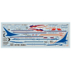 1:144 Сборная модель ZVEZDA Российский авиалайнер ТУ-154М, подарочный набор