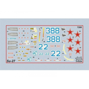 1:72 Сборная модель ZVEZDA Советский истребитель Су-27, подарочный набор
