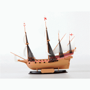 1:350 Сборная модель ZVEZDA Флагманский корабль Френсиса Дрейка "Ревендж", подарочный набор