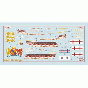 1:350 Сборная модель ZVEZDA Флагманский корабль Френсиса Дрейка "Ревендж", подарочный набор