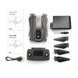 Квадрокоптер MJX Bugs 4W с HD видеокамерой 4K в сумке, FPV - 5G Wi-Fi, GPS
