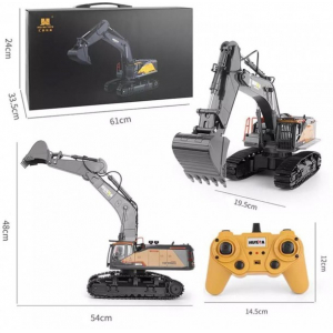 1:14 Экскаватор HuiNa 1592, 22 канала, 2.4Ghz