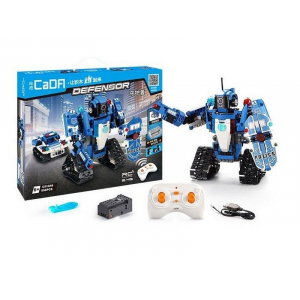 Конструктор моноблочный - 2 в 1 Полицейский робот-трансформер Double Eagle C51049W (556 деталей), 2.4Ghz