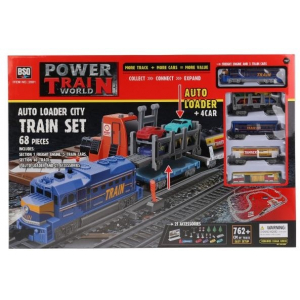 Железная дорога со станцией загрузки автомобилей, длина полотна 762 см - BSQ-2081