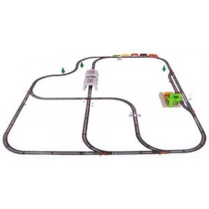 Железная дорога со станцией загрузки щебня, длина полотна 1067 см - BSQ-2085