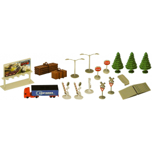 Железная дорога со станцией загрузки воды, длина полотна 670 см - BSQ-2087