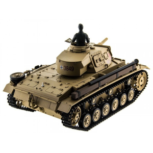 1:16 Танк Heng Long Tauch Panzer III Ausf H V6.0S - 3849-1, 2.4Ghz