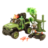 1:16 Военный джип с солдатиками, стреляет ракетами