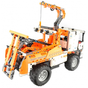 Конструктор на шасси - 2 в 1 автокран/автоэвакуатор Double Eagle C51013W (838 деталей), 2.4Ghz