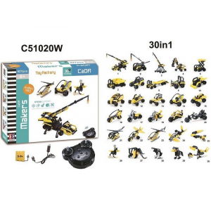 Конструктор на шасси - 30 вариантов сборки, Double Eagle C51020W (827 деталей), 2.4Ghz