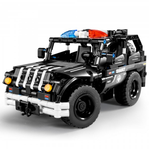 Конструктор на шасси - 2 в 1 джип POLICE QiHui QH8026 (355 деталей), 2.4Ghz