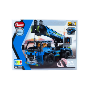 Конструктор на шасси - 2 в 1 автокран/автоцистерна QiHui QH8024 (400 деталей), 2.4Ghz