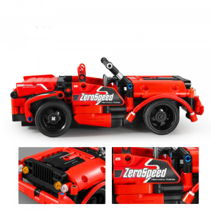 Конструктор на шасси - 2 в 1 спорткар/джип QiHui QH8025 (341 деталь), 2.4Ghz