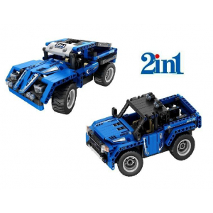 Конструктор на шасси - 2 в 1 джип/пикап QiHui QH8019 (353 детали), 2.4Ghz