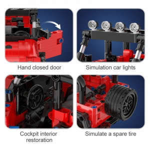 Конструктор - внедорожник Adventure c инерционным механизмом Double Eagle C52027W (317 деталей)