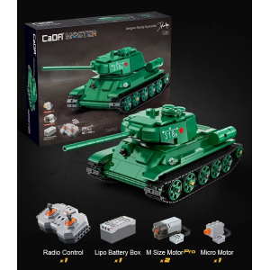 Конструктор модульный - советский танк Т-34 CaDA Master Double Eagle C61072W (722 детали), 2.4Ghz