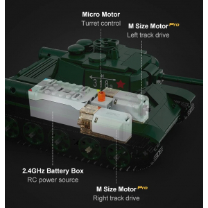 Конструктор модульный - советский танк Т-34 CaDA Master Double Eagle C61072W (722 детали), 2.4Ghz