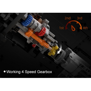 Конструктор модульный - споркар Ferrari 488 1:8 CaDA Master Double Eagle C61057W (3187 деталей), 2.4Ghz