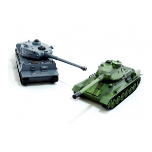 1:28 Танковый бой Zegan T-34/85 vs German Tiger, 2.4Ghz - ZG-99824
