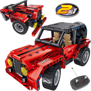 Конструктор на шасси - 2 в 1 джип/пикап QiHui QH8017 (333 детали), 2.4Ghz