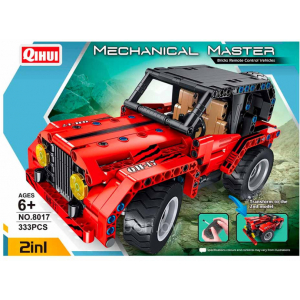 Конструктор на шасси - 2 в 1 джип/пикап QiHui QH8017 (333 детали), 2.4Ghz
