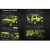 Конструктор на шасси - внедорожник Suzuki Jimny Double Eagle C51201W (579 деталей), 2.4Ghz / Bluetooth