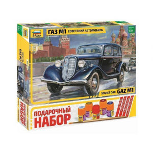 1:35 Сборная модель ZVEZDA Советский автомобиль "ГАЗ М1", подарочный набор