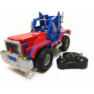 Конструктор на шасси - 2 в 1 грузовик/джип "Оптимус Прайм" Double Eagle C51002W (531 деталь), 2.4Ghz