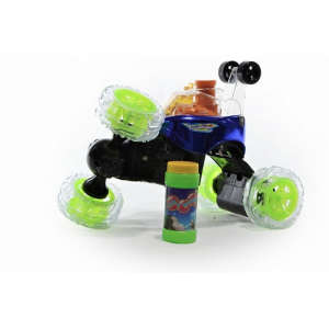 Машина-перевертыш музыкальная с мыльными пузырями RD970-3, 18 см