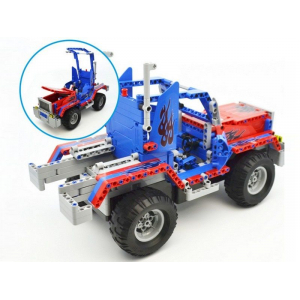 Конструктор на шасси - 2 в 1 грузовик/джип "Оптимус Прайм" Double Eagle C51002W (531 деталь), 2.4Ghz