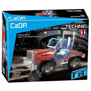 Конструктор на шасси - 2 в 1 грузовик/джип "Оптимус Прайм" Double Eagle C51002W (531 деталь), 2.4Ghz