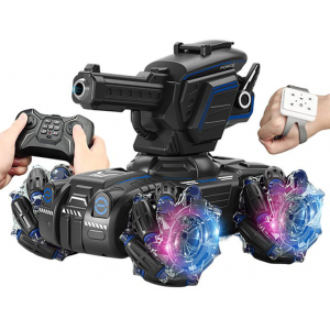 1:14 Дрифт танк-робот 4WD (2в1: стреляет орбизами или пускает пузыри), (часы + пульт) - UD2801A, 2.4Ghz