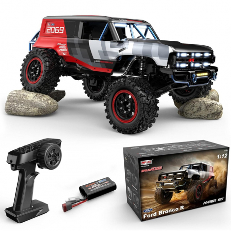 1:12 Краулер MJX Hyper Go H12P Ford Bronco R, Brushless, 4WD, 2.4Ghz