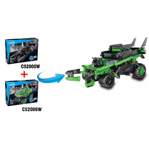 Конструктор - бэтмобиль c инерционным механизмом Double Eagle C52005W (212 деталей)