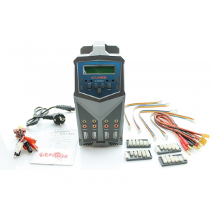 Универсальное зарядно-разрядное устройство с балансиром G.T.Power X4 Pro Quad (12/220V C:7A D:1A)