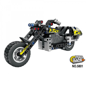 Конструктор - мотоцикл c инерционным механизмом QiHui QH5801 (183 детали)